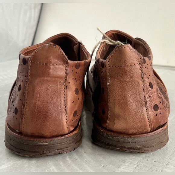 A.S.98 Women's Boho Reiley Floral Whiskey Brown Leather Sandals EU 41 US 10 NWT - Picture 7 of 13